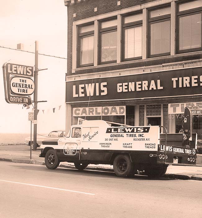 Lewis General Tires storefront Lewis General Tires in Rochester, NY